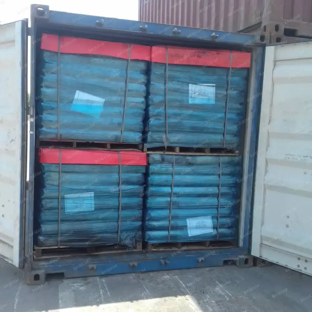 Container stuffing of gilsonite pallets