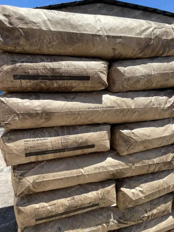 Pallet of 25 kg gilsonite paper bags