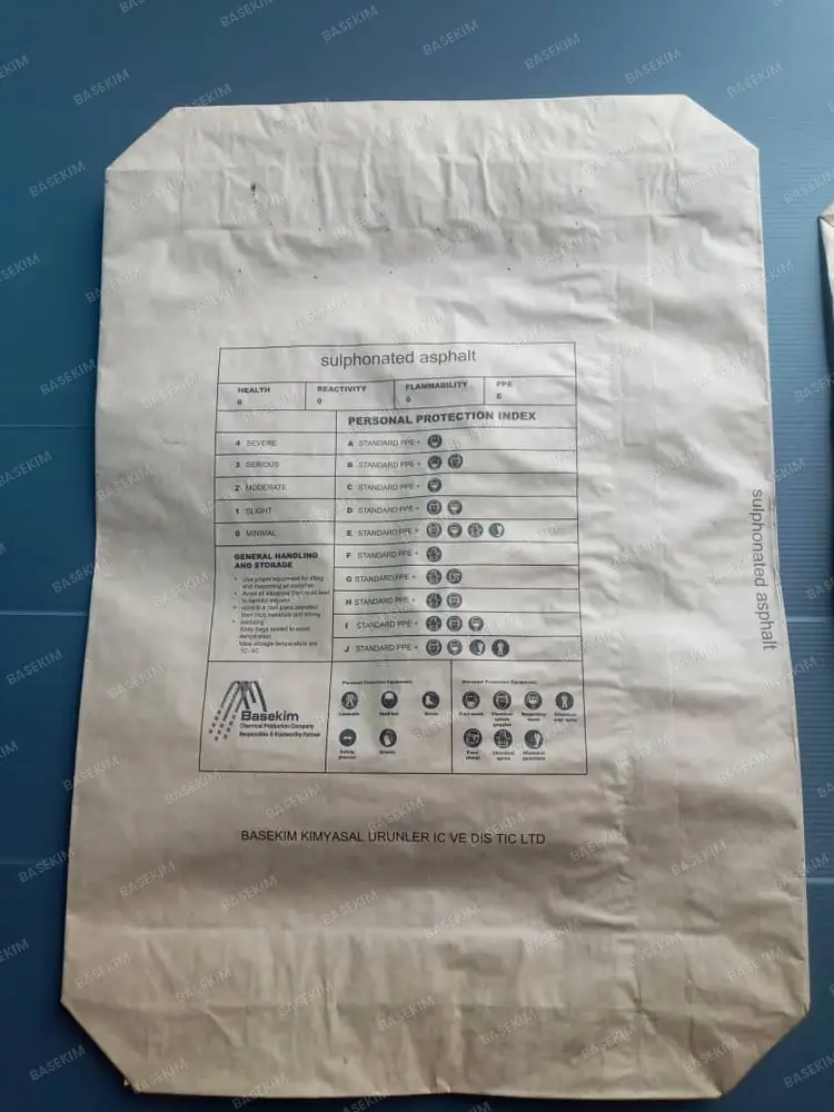 Basekim printed bag for drilling mud conditioner