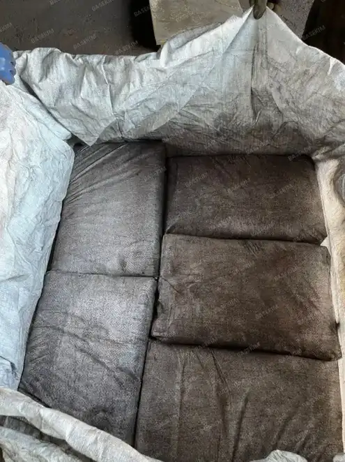 Gilsonite pallet on the stretch-wrapping machine