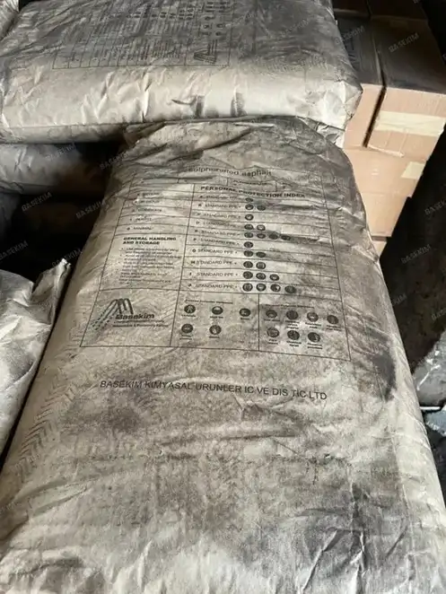 Pallet of 25 kg gilsonite paper bags